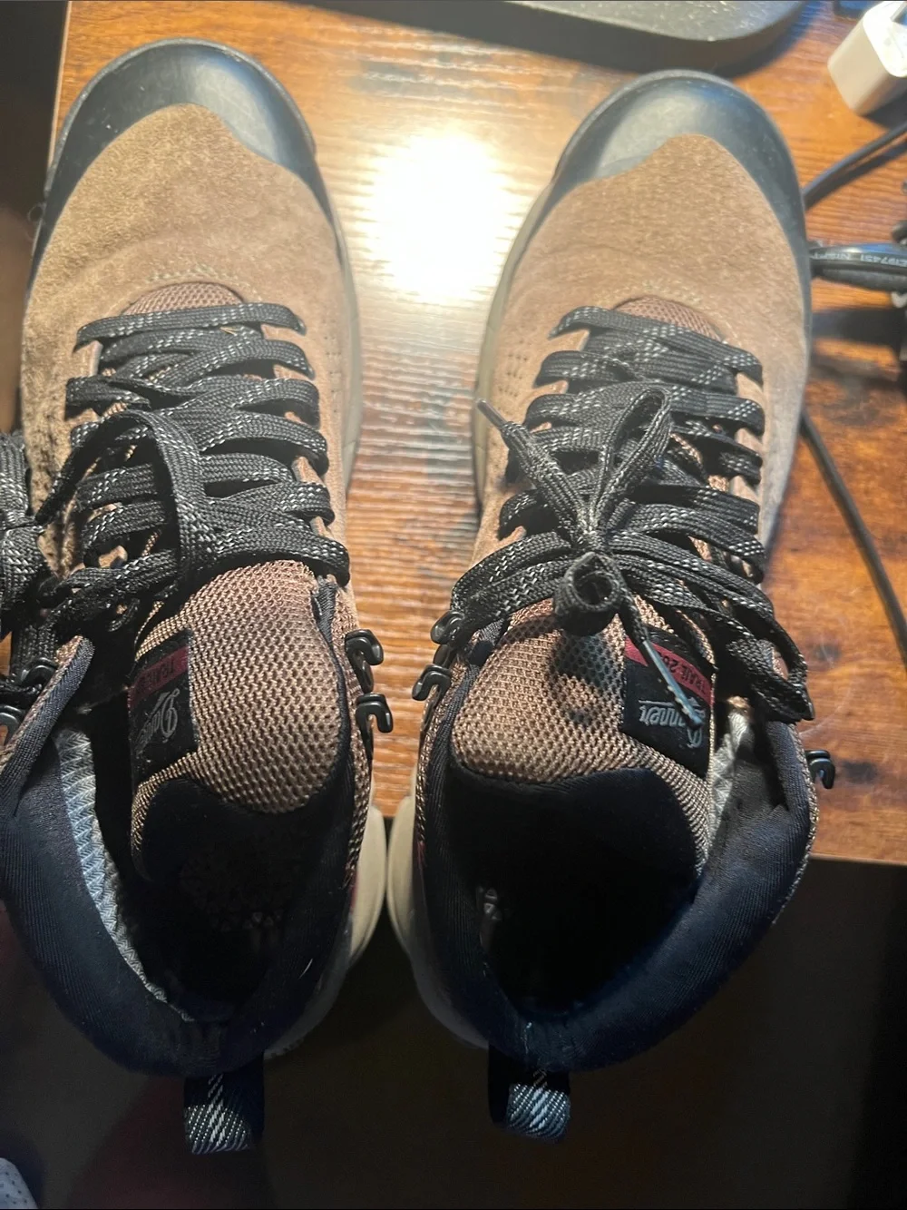 Danner Brown Suede Men's Hiking Boots with Black Accents